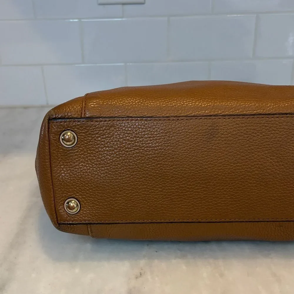 Michael Kors Bag Purse Handbag Leather Jet Set EW Pebbled Tote Bag Pocketbook